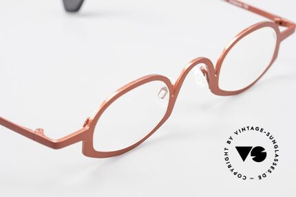 Theo Belgium Ellips Avantgarde Vintage Brille, sozusagen: eine Designer-Brille mit Symbol-Charakter, Passend für Herren und Damen