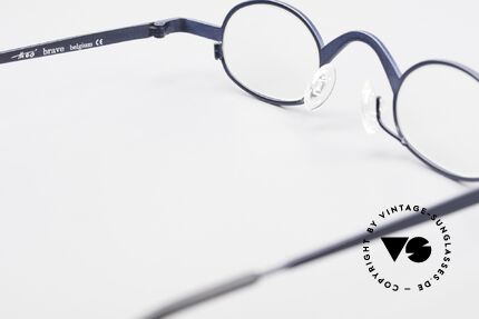 Theo Belgium Brave Ovale Vintage DesignerBrille, sozusagen: eine Designer-Brille mit Symbol-Charakter, Passend für Herren und Damen