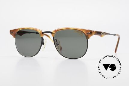 Carrera 5624 Clubmaster Stil Sonnenbrille, zeitlose 90er Jahre Carrera Designer-Sonnenbrille, Passend für Herren