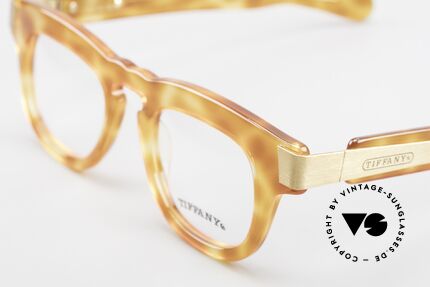 Tiffany T739 Markante Luxus Nerd Brille, ungetragenes Exemplar in sehr interessanter Farbe, Passend für Herren