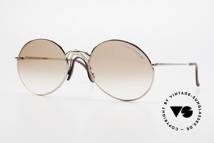 Porsche 5658 Runde Vintage Sonnenbrille, runde 90er Jahre Porsche Design Luxus-Sonnenbrille, Passend für Herren