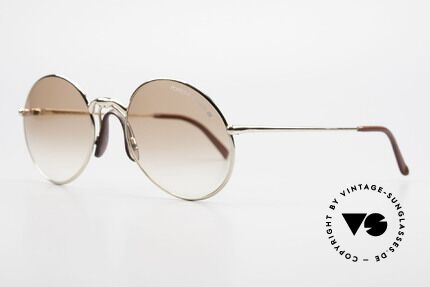 Porsche 5658 Runde Vintage Sonnenbrille, sehr komfortabel; zudem sportlich & elegant zugleich, Passend für Herren