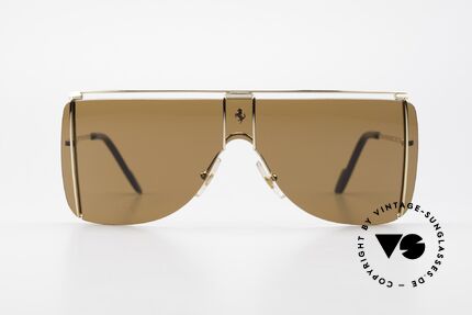 Ferrari F20/S Kylie Jenner Sonnenbrille, Panorama-Scheibe für ideale 'Rundumsicht', Passend für Herren und Damen