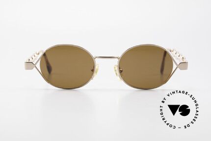 Moschino MM344 Designer Damen Sonnenbrille, kreative Ausführung der klassischen runden Form, Passend für Damen