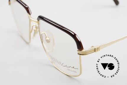 Vienna Line Alte 70er Herren Kombibrille, vergoldete Metall-Komponenten der Deluxe-Serie, Passend für Herren