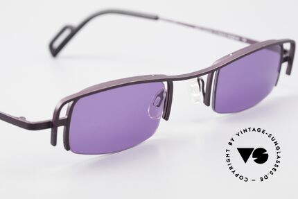 Theo Belgium Winter Damen Sonnenbrille Eckig 90er, ungetragenes Theo-Einzelstück für die, die sich trauen!, Passend für Damen