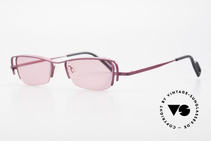 Theo Belgium Sping 90er Damen Sonnenbrille Eckig, damals gemacht für die 'Avantgarde' und Individualisten, Passend für Damen