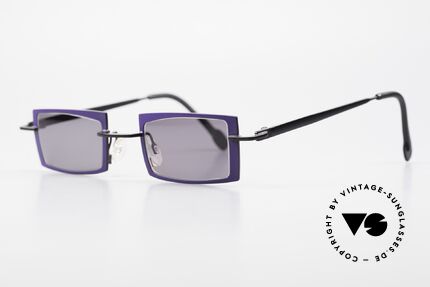 Theo Belgium Arbour Knot Designer Sonnenbrille Violett, damals gemacht für die 'Avantgarde' und Individualisten, Passend für Herren und Damen