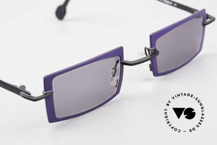 Theo Belgium Arbour Knot Designer Sonnenbrille Violett, ungetragenes THEO-Einzelstück für die, die sich trauen!, Passend für Herren und Damen