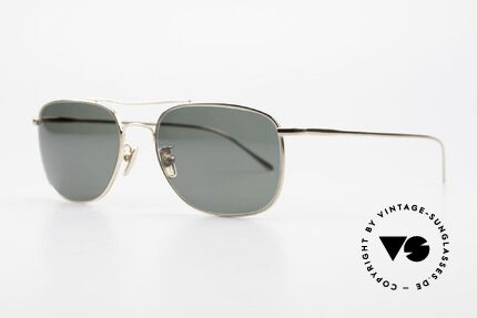 Lunor Aviator II P4 GP Stilvolle Herren Sonnenbrille, Mod. Aviator II P4 GP = Gold-Plated, Gr. 53/17, 145, Passend für Herren