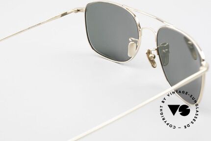 Lunor Aviator II P4 GP Stilvolle Herren Sonnenbrille, ungetragen; grüne Sonnengläser für 100% UV Schutz, Passend für Herren