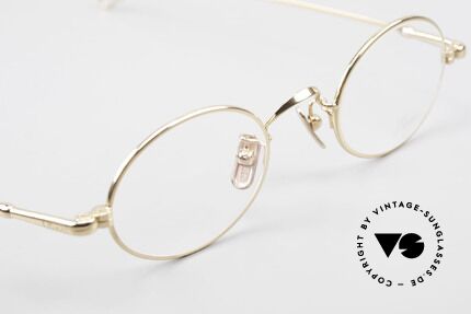 Lunor V 100 Ovale Brille 22kt Vergoldet, daher jetzt erstmalig in unserem vintage Sortiment, Passend für Herren und Damen
