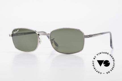 Ray Ban Sidestreet Crosswalk Square Polarisierende Brille, alte Ray-Ban 'SideStreet-Series' Sonnenbrille von 1999, Passend für Herren