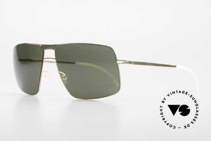 Mykita Leif Designerbrille Zeiss Gläser, Lite Sun Leif Glossygold, ZEISS green-solid, Gr. 62/15, Passend für Herren