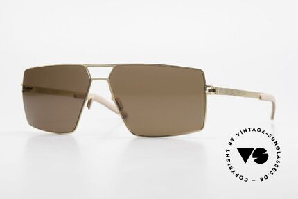 Mykita Viktor Eckige Designer Sonnenbrille, original VINTAGE Mykita Herren-Sonnenbrille von 2006, Passend für Herren