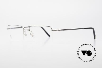 Cartier Semi T-Double Eckige Titanium Brille Herren, teures ORIGINAL in scheinbar zeitlosem Design, Passend für Herren