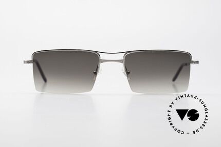 Cartier Semi T-Double Eckige Titanium Sonnenbrille, Modell aus der Semi T Reihe in Gr. 54x20, 140, Passend für Herren