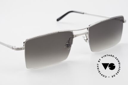 Cartier Semi T-Double Eckige Titanium Sonnenbrille, ungetragenes Original mit Cartier Etui und Box, Passend für Herren