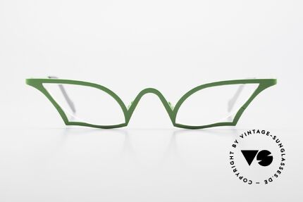 Theo Belgium James Cateye Lesebrille Damen 90er, tolle Damen-Designerbrille, entzückend schwungvoll, Passend für Damen