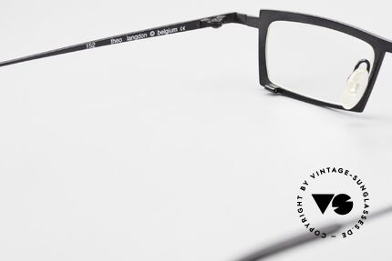 Theo Belgium Langdon Eckige Titanium Brille Herren, die Demogläser sollten durch optische ersetzt werden, Passend für Herren