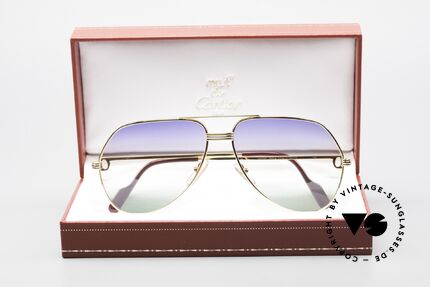 Cartier Vendome LC - L Rare Luxus Sonnenbrille 80er, KEINE Retrobrille, sondern ein altes vintage ORIGINAL, Passend für Herren