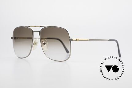 Dunhill 6038 18kt Gold Titan Sonnenbrille, Produktionskosten 1986 für dieses Modell = 120,- DM, Passend für Herren