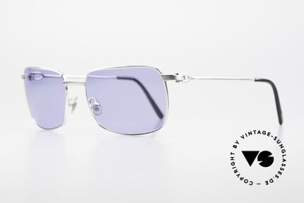 Cartier Trinidad Luxus Platin Sonnenbrille, teure Platin-Edition: Fassung ist Platin-Gebürstet, Passend für Herren