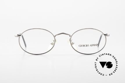 Giorgio Armani 131 Vintage Brille Oval 80er Unisex, Modell 131, col. 815 (grau), SMALL Gr. 46-20, 140, Passend für Herren und Damen