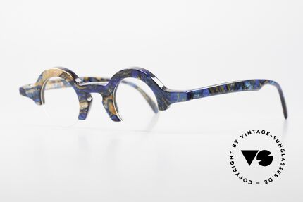 Proksch's A2 Runde 90er Brille Futuristisch, futuristisches Design vergangener Tage (90er), Passend für Herren und Damen