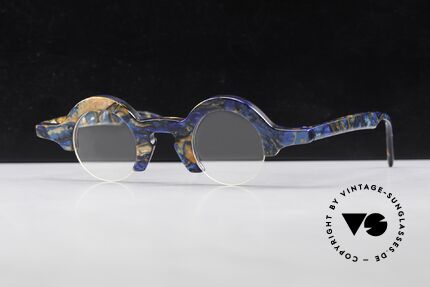 Proksch's A2 Runde 90er Brille Futuristisch, Größe: medium, Passend für Herren und Damen