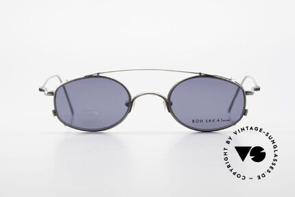 Koh Sakai KS9544 Herrenbrille Oder Damenbrille, Größe 45-22 mit praktischem Sonnen-Clip / Vorhänger, Passend für Herren und Damen