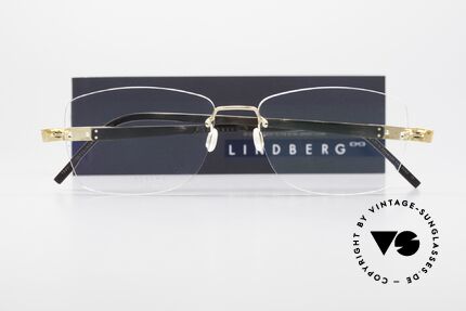 Lindberg Precious T945 Horn 18KT Echtgold Diamantenbrille, Größe: medium, Passend für Damen