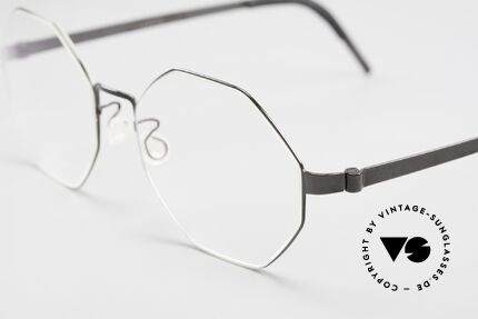 Lindberg 9609 Strip Titanium Damenbrille Herrenbrille 8eck, stilvolle Damenbrille oder Herrenbrille gleichermaßen, Passend für Herren und Damen
