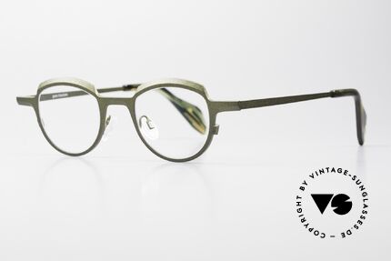 Theo Belgium Asscher Panto Designerbrille Titanium, sehr hochwertig & komfortabel (Titan-Fassung), Passend für Herren und Damen