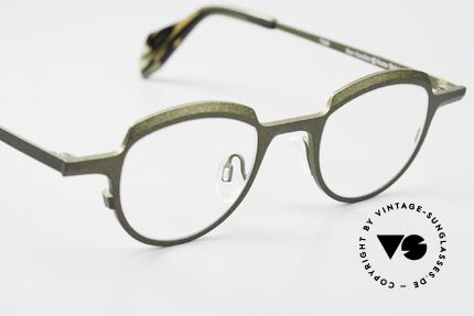 Theo Belgium Asscher Panto Designerbrille Titanium, das Modell kann natürlich beliebig verglast werden, Passend für Herren und Damen