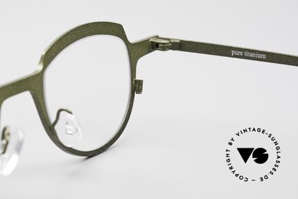 Theo Belgium Asscher Panto Designerbrille Titanium, Größe: medium, Passend für Herren und Damen