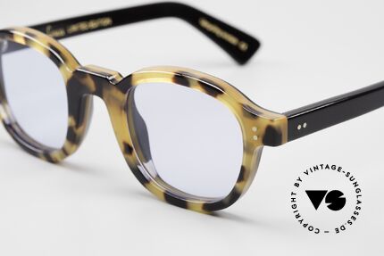 Lesca Brut Panto 8mm Sonnenbrille Limited Acetat, Lesca hat seine 60er Modelle identisch reproduziert, Passend für Herren und Damen