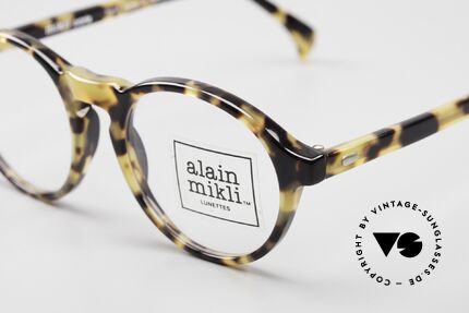 Alain Mikli 6921 / 026 Kleine Panto Brille Schildpatt, sehr interessantes Farbmuster: "gelblich schildpatt", Passend für Herren und Damen