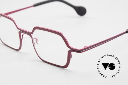 Theo Belgium Line Damenbrille Pink Metallic, origineller Farbcode: 339 ("dunkel pink" metallic), Passend für Damen