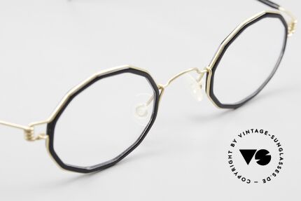 Lindberg Zeta Air Titan Rim Titan Brille mit Azetat Inlay, ungetragenes Designerstück + orig. Lindberg Magnet-Etui, Passend für Herren und Damen