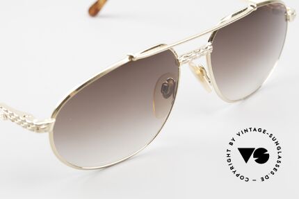 Bugatti EB503 Herren Sonnenbrille XL 90er Gold, Sonnengläser in braun-Verlauf mit 100% UV Schutz, Passend für Herren
