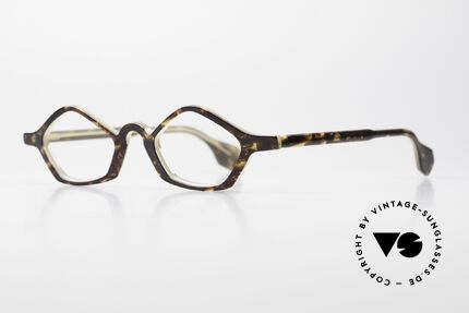 Theo Belgium Polygone Vieleck Brille Aus Kunststoff, gemacht für die 'Avantgarde' und für Individualisten, Passend für Herren und Damen