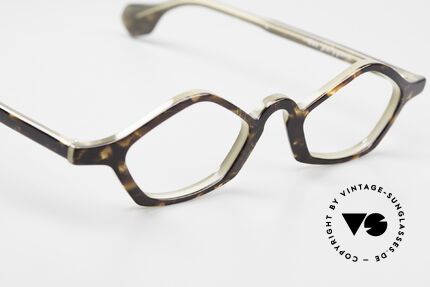 Theo Belgium Polygone Vieleck Brille Aus Kunststoff, eine Designer-Brille mit Symbol-Charakter, Gr. 44/20, Passend für Herren und Damen