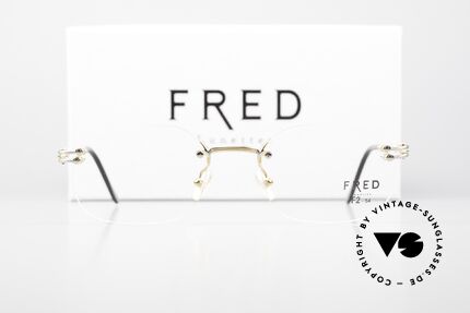 Fred Orcade F2 Eckige Randlos Brille Segler, Größe: medium, Passend für Herren