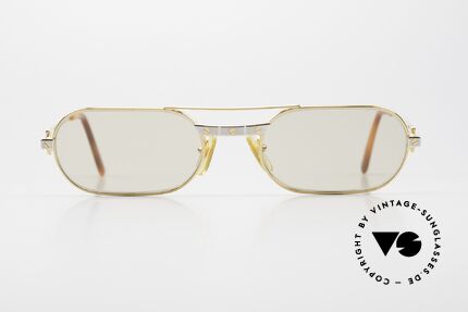 Cartier Must Santos - M Changeable Mineral Lenses, Modell in Größe 55/20 mit Santos-Dekor (3 Schrauben), Passend für Herren und Damen