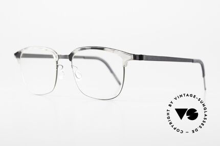 Lindberg 9835 Strip Titanium Designerbrille Ladies & Gents, zeitloses Design & interessante Marmor-Kolorierung, Passend für Herren und Damen