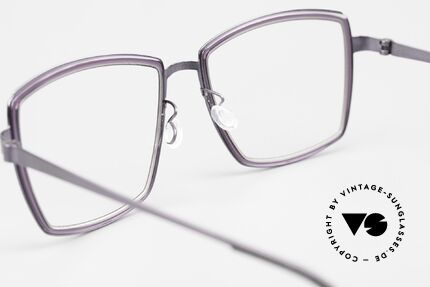 Lindberg 9741 Strip Titanium Damenbrille Vintage Brille, die orig. DEMOgläser können beliebig getauscht werden, Passend für Damen