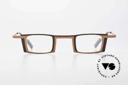 Theo Belgium Bond Titanbrille Damen & Herren, markant eckige vintage Brille; Größe 35/31, 135, Passend für Herren und Damen