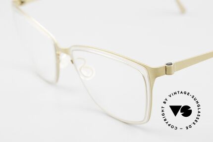 Lindberg 9713 Strip Titanium Damenbrille Klassisch Gold, kann schon jetzt als 'vintage Lindberg' tituliert werden, Passend für Damen