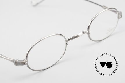 Lunor II 08 Ovale Brille AS Antik Silver, altes, ungetragenes LUNOR Einzelstück (RARITÄT!), Passend für Herren und Damen